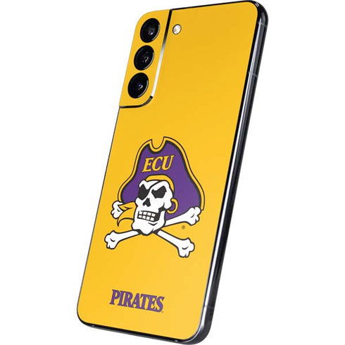 East Carolina University ECU Pirates Logo Yellow Galaxy S22 Plus Skin